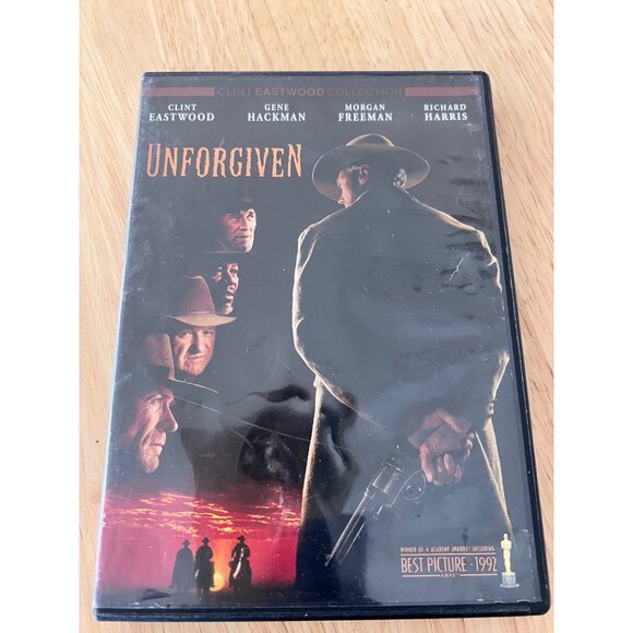 Unforgiven 1992 DVD Clint Eastwood Gene Hackman Western Movie Pre-Owned - Picture 1 of 4